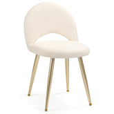2BYF vanity chair with adjustable backrest for makeup routines