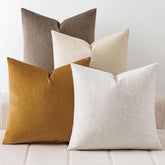 A moment waterproof throw pillow cover in brown, 18x18, ideal for outdoor use.