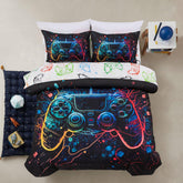 A Nice Night boys twin comforter with 3D space design for immersive gaming vibes.