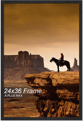 A PLUS MAX 24x36 frame front view for large prints with a clean black finish.