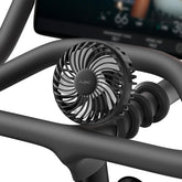 A2C 47-inch fan attached to handlebars delivers focused cooling during workouts