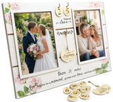 A'arkaJ anniversary frame with then-and-now photos for milestone memories