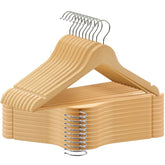 ABHENG wooden coat hanger with natural texture for upscale closets