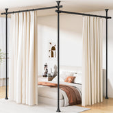 Abiglifty room-divider-rod no drilling offers rental-friendly, wall-safe space division.