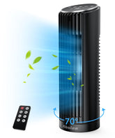 Abolee tower fan remote control for convenient operation from across the room.