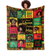 ACBEAT African American birthday blanket graphic design for gifting