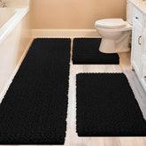 ACCUMTEK Upgrade extra large bath rug 48x20 offers plush comfort for feet