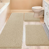 ACCUMTEK Upgrade 48x20 bath rug with plush chenille for dry feet.