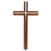 ACHIBANG 10-inch wooden cross for wall showcases minimalist design and warm wood finish.