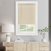 ACHIM Cordless Light Filtering Mini Blind with tilt wand for precise light control and privacy.