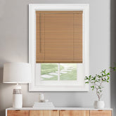 Achim cordless Morningstar blind showing tilt wand and light filtering for privacy
