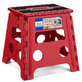 ACKO folding step stool with 13-inch height, sturdy and reliable for everyday tasks.