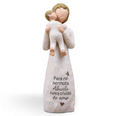 AcowSpt Abuela figurine hugging grandchild for heartfelt grandma gift idea