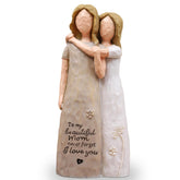AcowSpt mom figurine front view in deep skin tones for heartfelt display
