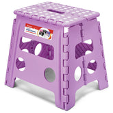 ACSTEP 13-inch folding stool open for stable reach.