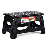 ACSTEP folding step stool with a 15-inch wide platform for stable reaching