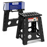 ACSTEP folding step stool 16-inch with sturdy kitchen reach and support.