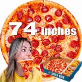 Acteb pepperoni pizza blanket close-up showcases soft fleece for cozy movie nights