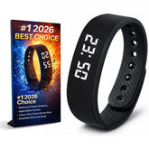 ADAWO vibrating alarm clock wristband for silent wake in shared spaces.
