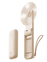 Aecooly Slim Portable Fan 2-pack front view beige for portable cooling.