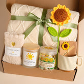 Aeenr sunflower throw blanket for cozy evenings