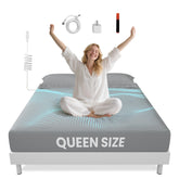 Aekenr grounding sheets gray queen bed cover on a made bed promotes grounded sleep
