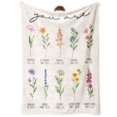 Afterprints Christian blanket with flowers print delivers comforting warmth, perfect for gifting and cozy evenings.