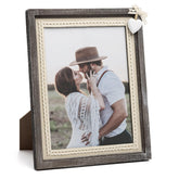Afuly 8x10 rustic wood frame showcasing natural grain for warm memories