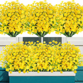 AGIRL 24-bundle artificial flowers for outdoor porches add year-round color.