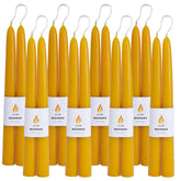AGLARY 9-inch beeswax taper candle for a clean, dripless burn.