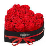 Agrul Mothers Day preserved roses in a heart box display lasting beauty