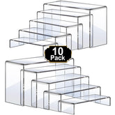 Aheroi clear acrylic riser, 7.87-inch, elevates cake displays with a sleek, transparent look.