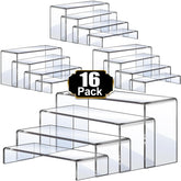 Aheroi display risers 7inch: clear acrylic elevates cupcakes for a tidy dessert display