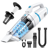 AHNR handheld vacuum showing 16KPa suction for thorough cleaning