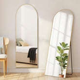 Aidoly Arched Mirror full-length view on a stand for outfit checks