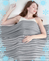 Ailemei Direct cooling blanket front view showing double-sided cooling for hot sleepers