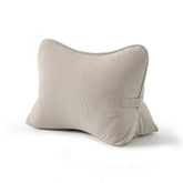 Ailuteie corduroy lumbar back pillow shows plush texture and curved lower-spine support