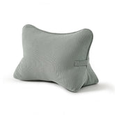 Ailuteie corduroy lumbar pillow front view showing plush comfort and support
