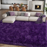 Ailyei 8x10 purple shag rug overview for living spaces