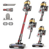 AIPOWAY 650W cordless vacuum motor powering a deep clean on hardwood and carpet
