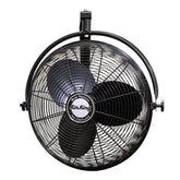 Air King 9020 wall-mount fan shown in industrial space for space-saving cooling.