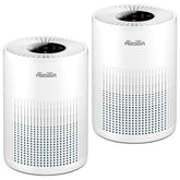 Aircillin 2-pack air purifier front view, ideal for bedrooms and living rooms.