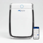 AirDoctor AD3500 front view demonstrates clean air for bedrooms.
