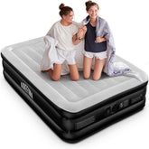 Airefina full air mattress with built-in pump for quick inflation and support