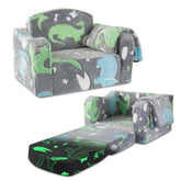 Airpanda Comfy Toddler Chair fold-out couch with blanket for cozy naps