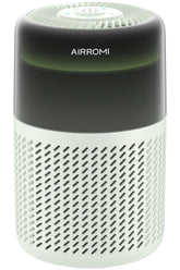 AirROMI A2005 front view shows a compact purifier for rooms and odor control.