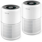 AIRTOK 2-Pack Air Purifier, bedroom front view, promoting cleaner air