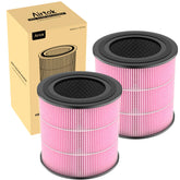 AIRTOK AP0601 pink 5-in-1 filter close-up for pollen and pet odor filtration