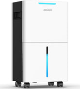 Aiusevo 1500 sq ft dehumidifier front view reduces moisture in open spaces.