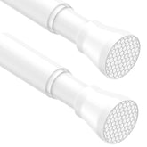 AIZESI tension rod adjustable 28-48 inch for quick, tool-free window mounting